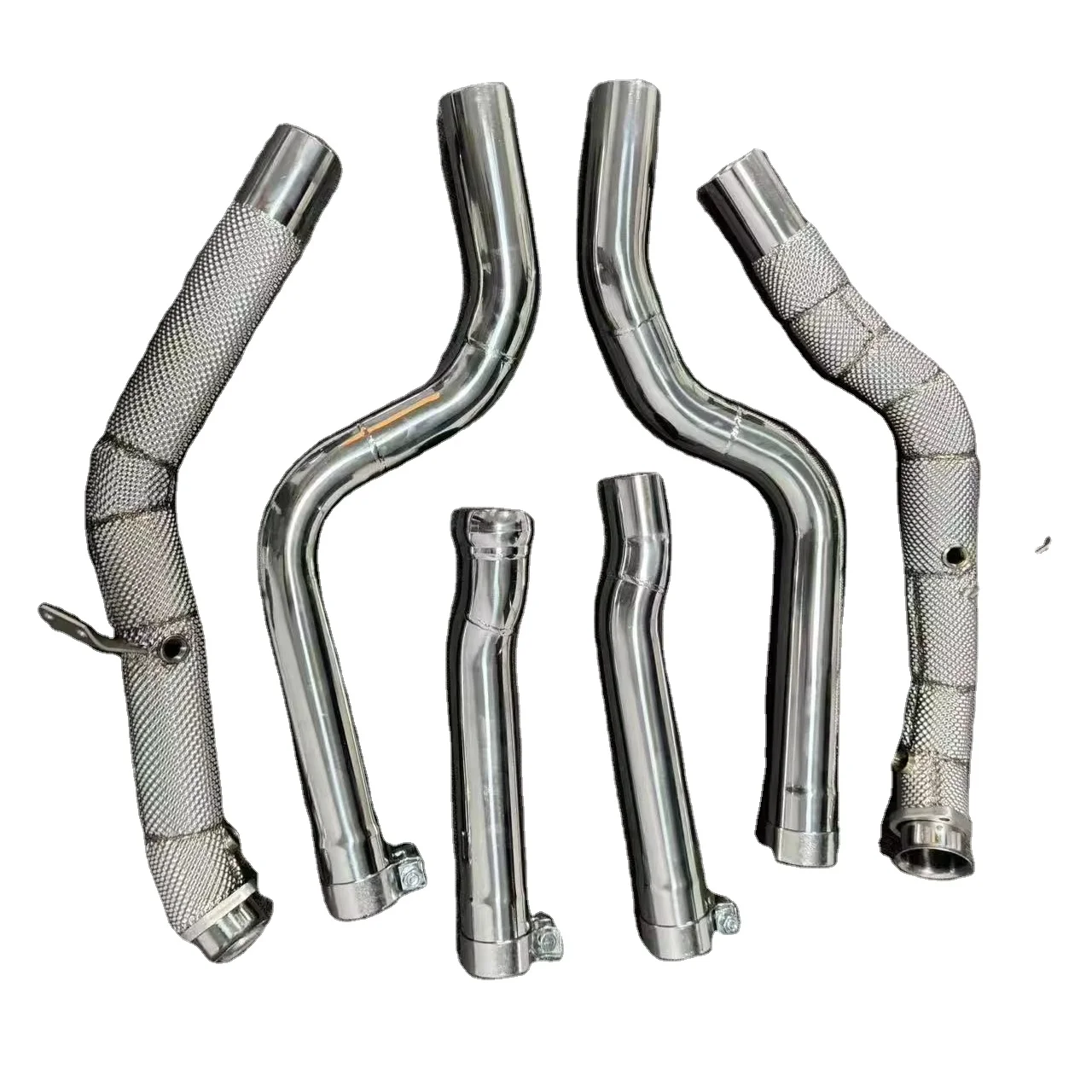 JTLD Straight Pipe Design Performance Exhaust System Stainless Downpipe for Mercedes-Benz CLS400 V6 C219 3.0 2014-2016 Escapes