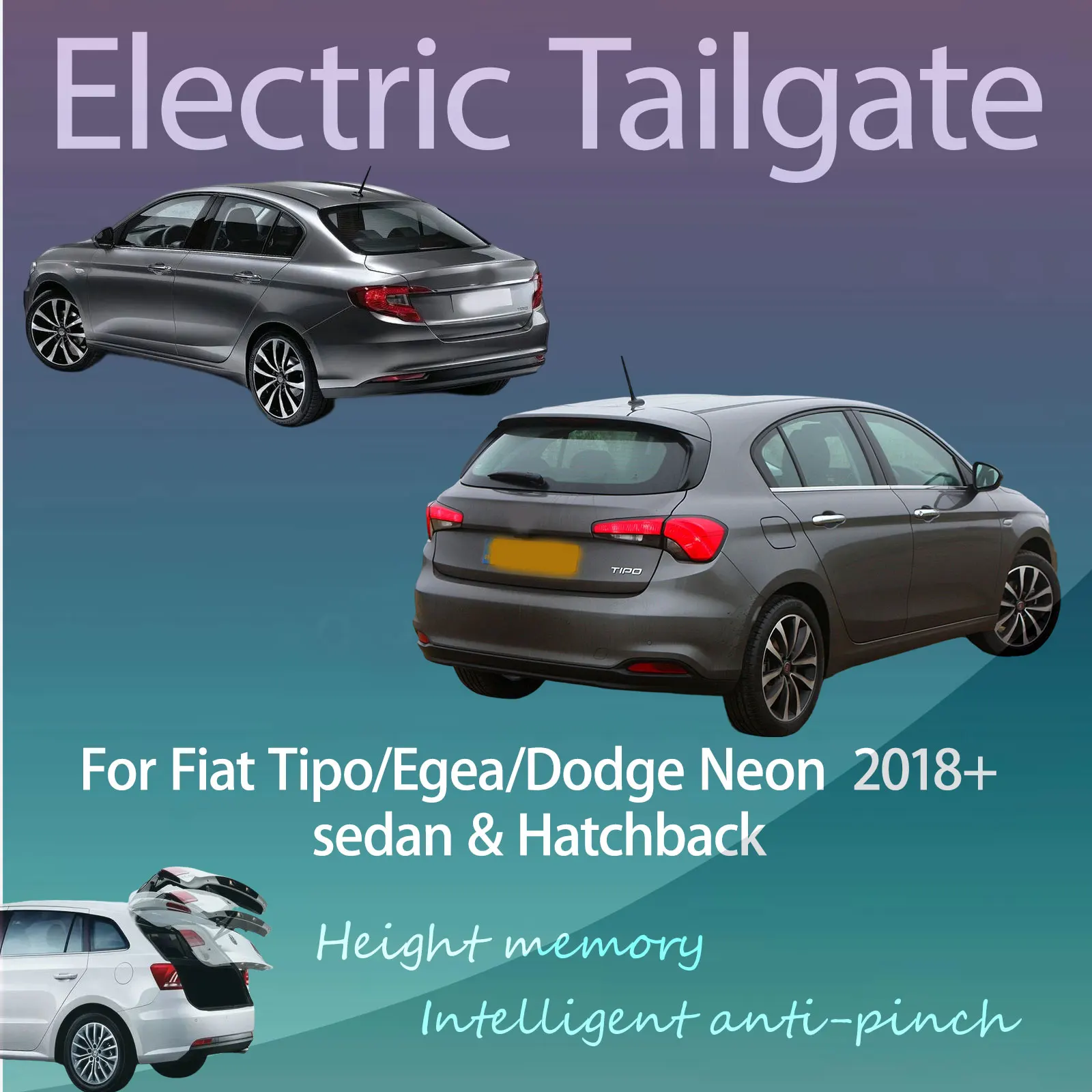 For Fiat Tipo/Egea/Dodge Neon 2018+ sedan & Hatchback Electric Modified Tailgate Intelligent Height Automatic Lifting