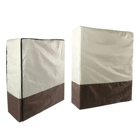 Folding Bed Cover 210D Oxford Cloth Dustproof Waterproof Rollaway Bed Protective Cover for Swimming Pool Beach Chairs