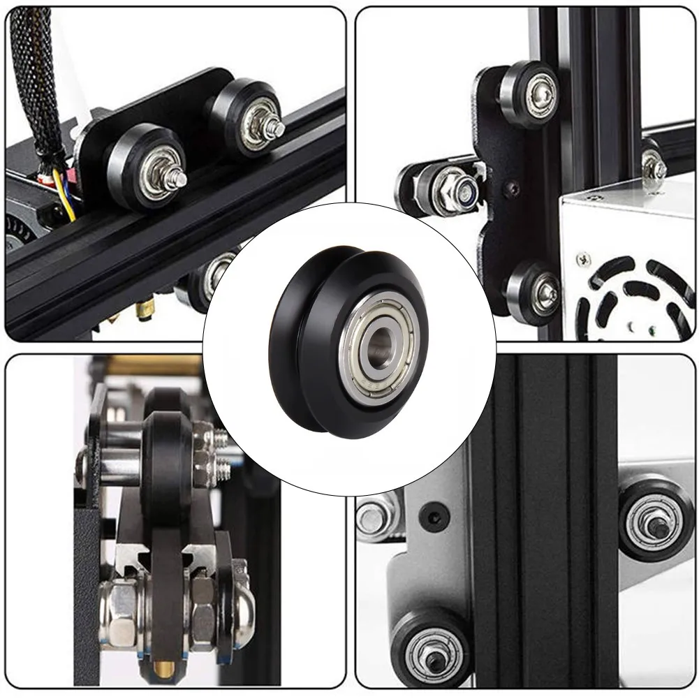 

8 шт. линейные подшипники, предназначенные для эффективной работы для колеса 3D-принтера, пластиковый шкив, совместимый с Ender