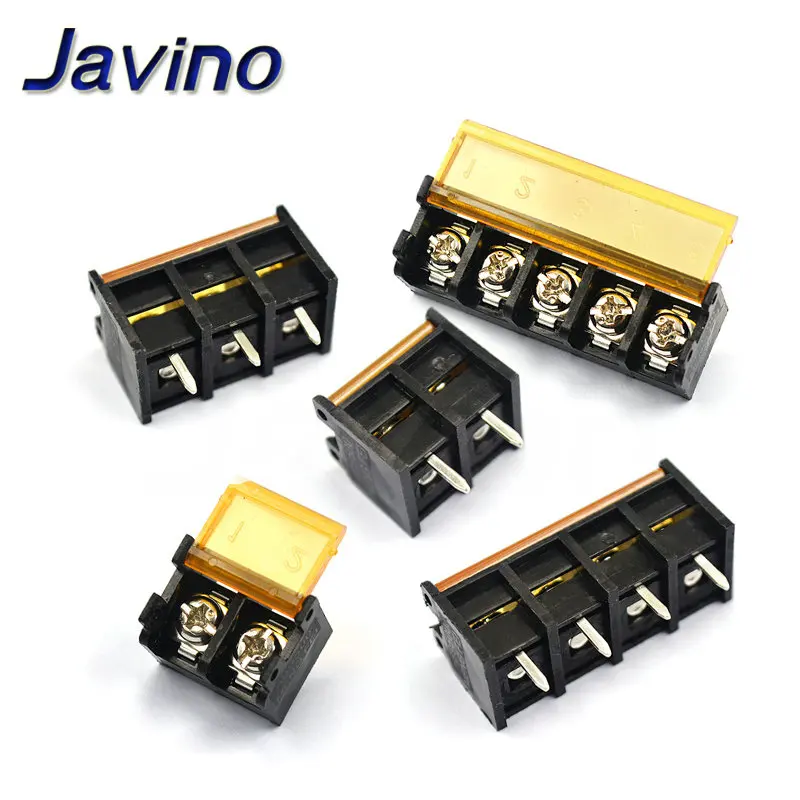2pcs Hb-9500 barrier terminal block with cover power supply spacing 9.5mm HB-2 / 3 / 4 / 10 / 12p