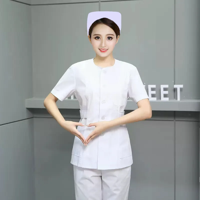 New Nurse Uniforms, Fattened Plus Size Split Set, Women's Oral Dental Nurse Uniforms
