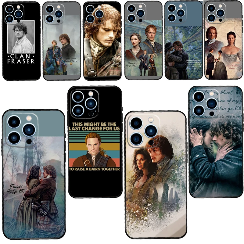 Outlander Jamie Claire For iPhone 14 13 Pro Max 12 mini 11 Pro Max 6 7 8 Plus XS XR XS Max SE 2020 Cover