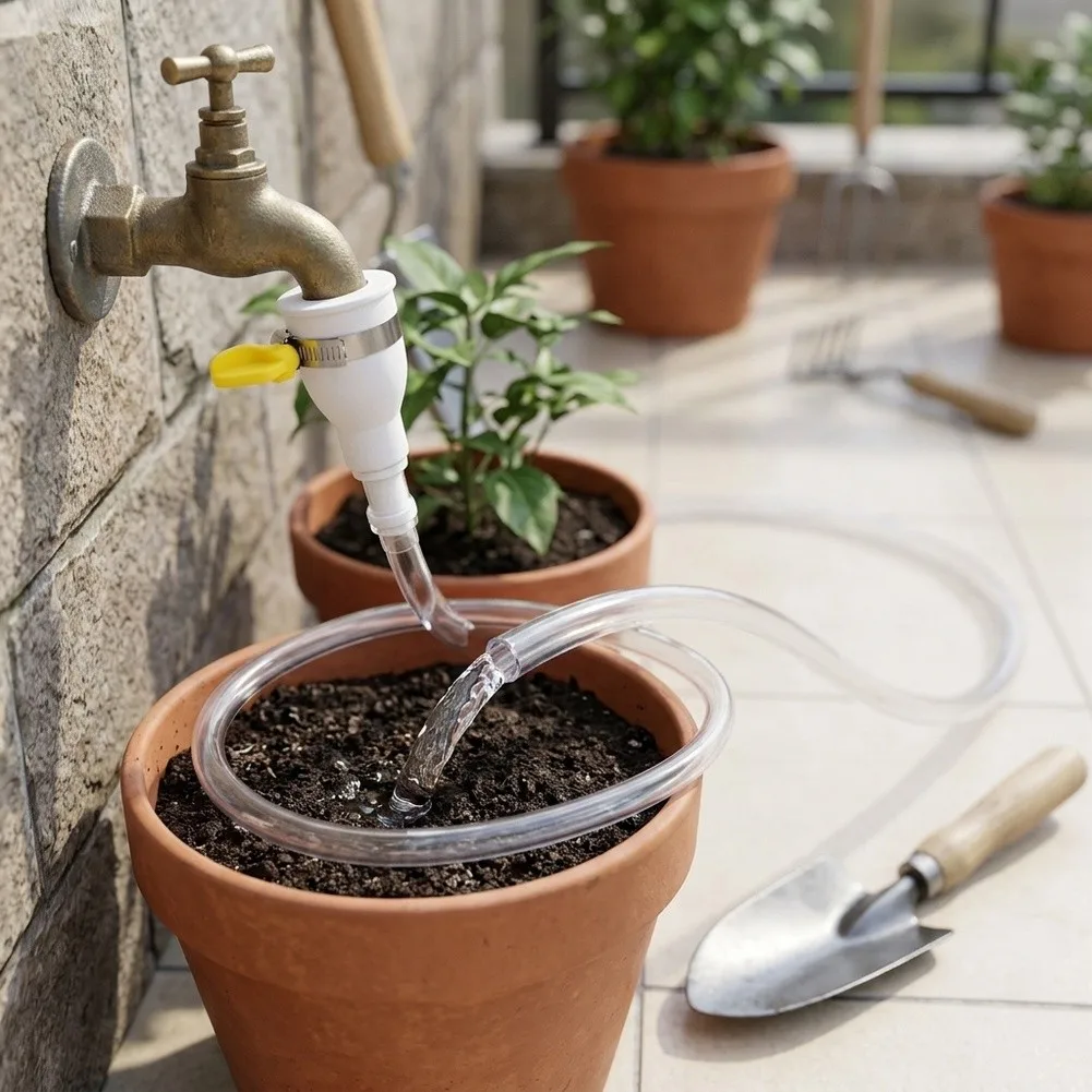 For Filling Cleaning Buckets Transpare Faucet Hose Adapter Resilient Material Design Flexible Pvc Construction