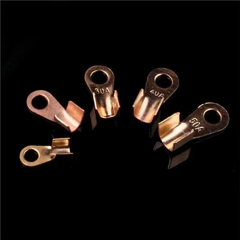 

ABUN-160PCS 10A-50A Открытый обжимной кольцевой разъем OT Кабель Электрический провод Клемма Медные наконечники Клеммные разъемы Комплект