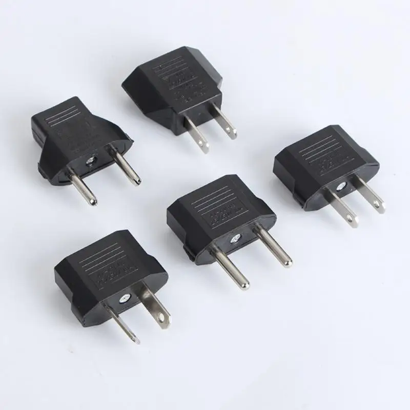 EU Plug Adapter Socket US To EU Plug Power Adaptor Converter Travel Adapter Sockets Charger Outlet
