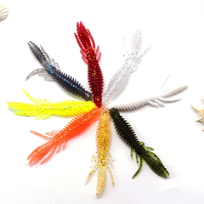 10pcs Fishing Soft Lure Craw Baits Creature Baits 1.8g/2.2g BIBI Soft Fishing Lures Floating Water