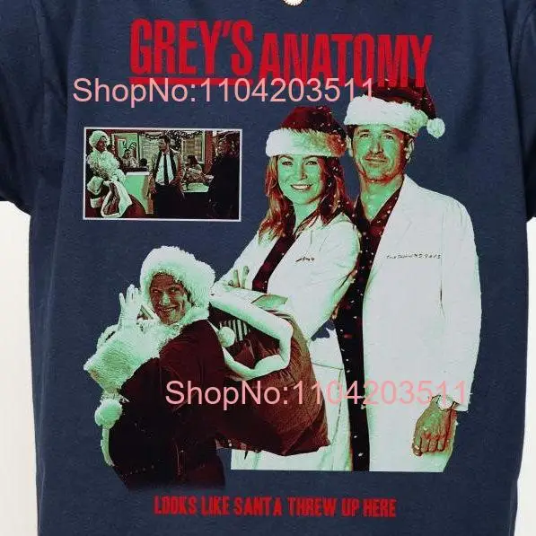 Christmas Greys Anatomy T Shirt movie sweaT tee long or short sleeves