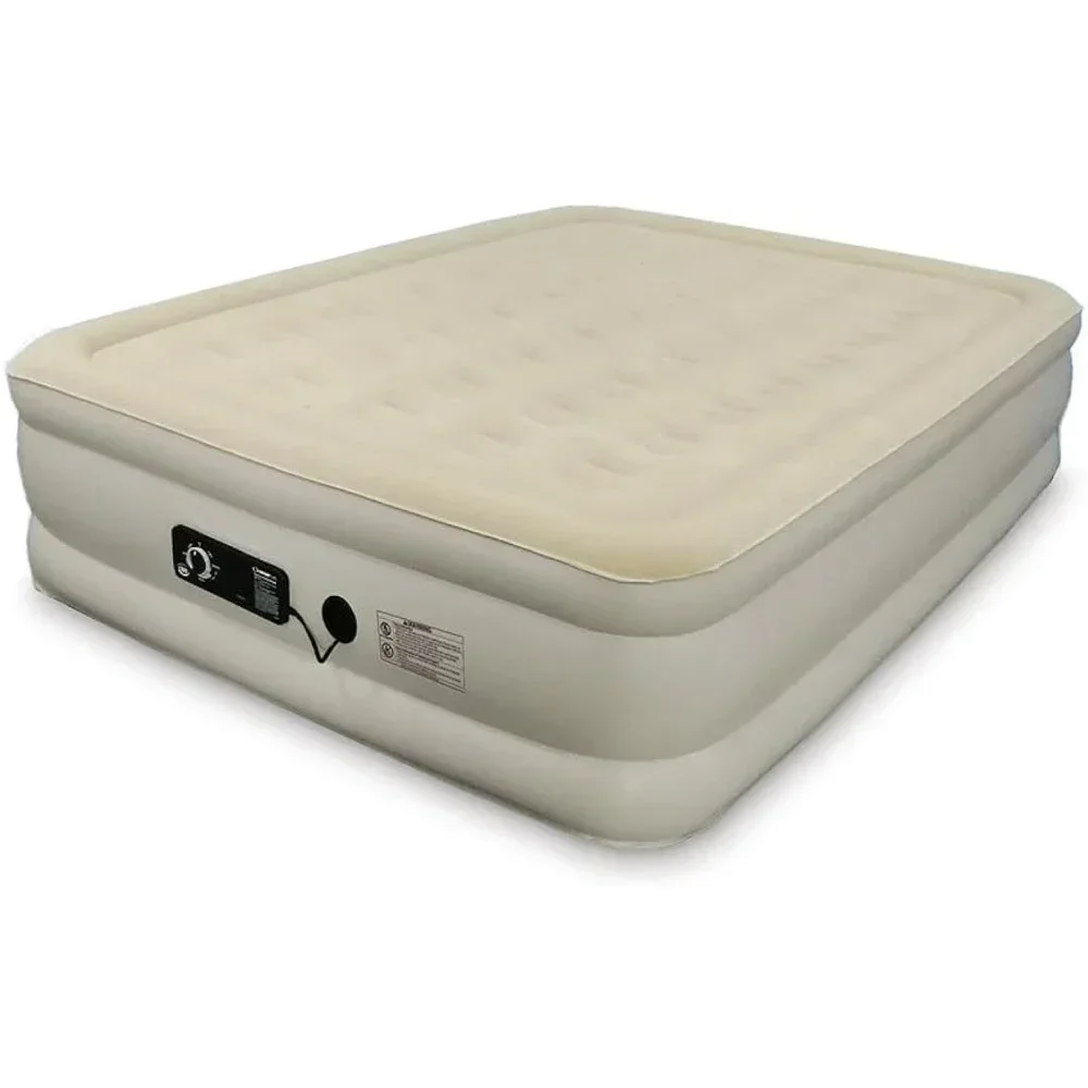 Air Mattress with Never Flat Pump, Luxury Inflatable Mattress with Built in Air Pump, Heavy Duty Blow Up Air Bed