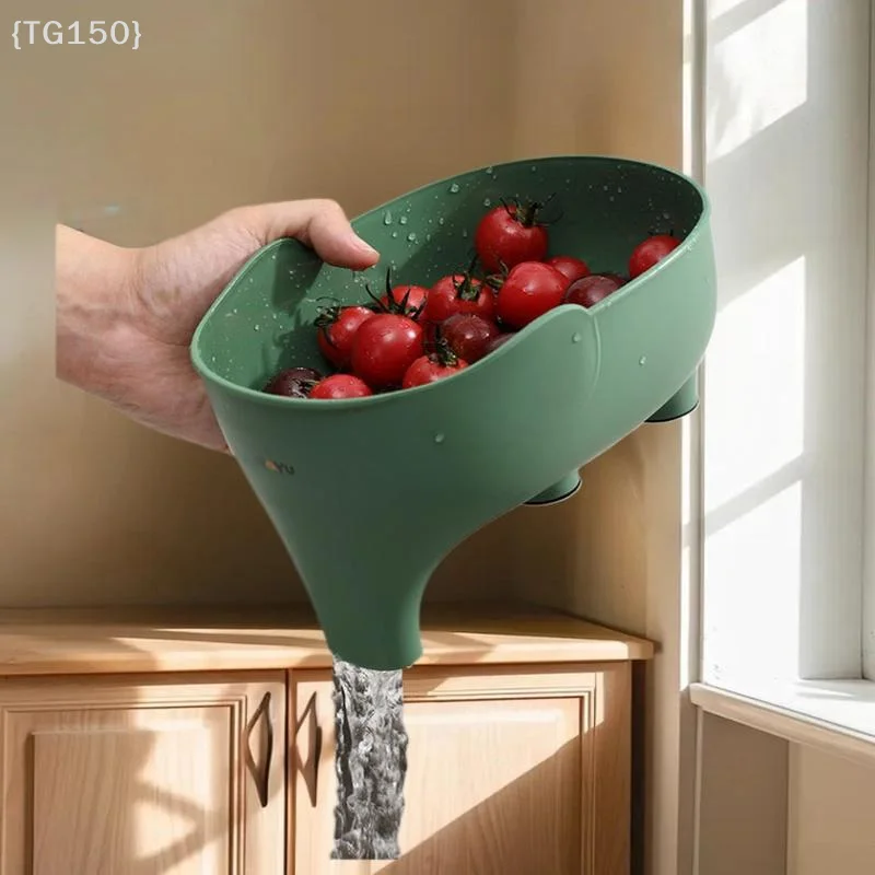 

Фильтр-корзина для кухонной раковины, для сухого и влажного мусора, в форме слона, подвесная корзина для мытья овощей
