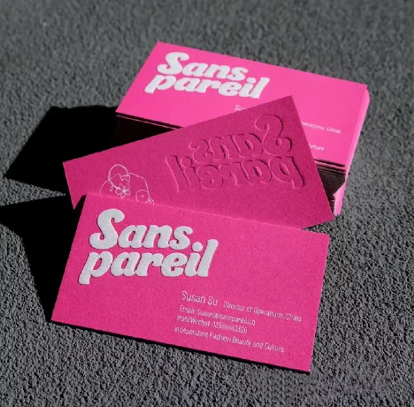 

Customized paper business card logo printing special paper die-cutting double-sided full-color printing paper card