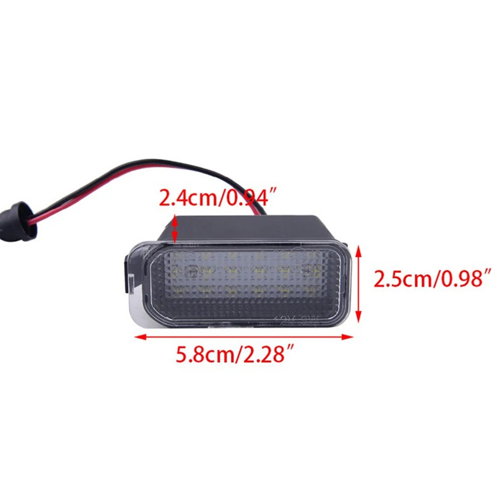 2PCS LED License Number Plate Light Fits for Ford Focus Fiesta Transit Ranger Kuga Canbus 6M2A-13550-AA 6M2A13550AA 1423046 1479