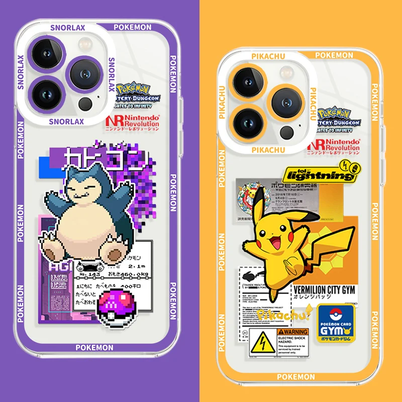 Pokemon Anime Soft Silicone Case for Huawei Honor 10 10i 20 20i 30 30S Lite 50 60 SE 70 8X 9X Pro V20 V30 V40 Clear TPU Cover