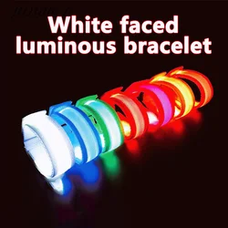 LED Reflective Bracelet Nylon Adjustable Armband Luminous Night Running Cycling Climing Strap Outdoor Sports Safety Bright Band