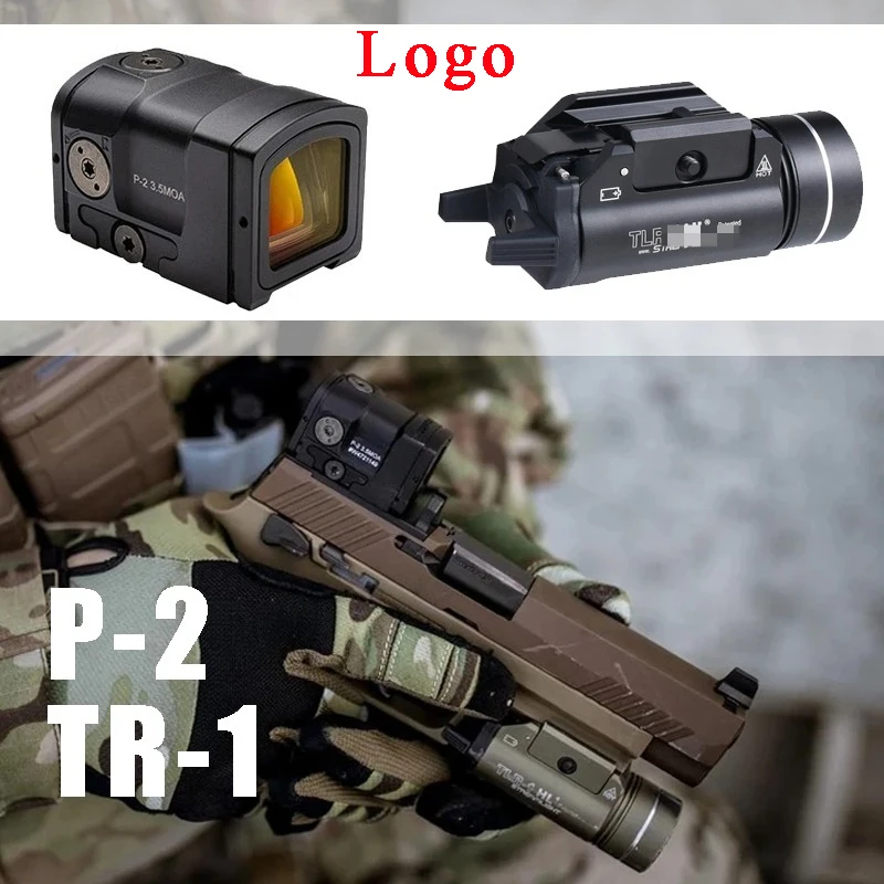

Tactical P-2 3.5 MOA - Red Dot Reflex Sight Scope Fit 20mm Rail G17 G19 MOS Sight With TLR-1 For Airsoft Hunting