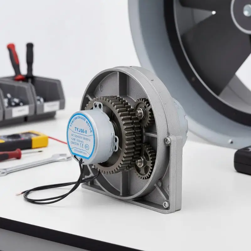 TYJ50-8 Fan Synchronous Motor Floor Fan Shaking Head Motor Oscillating Wind Motor Table Motor Slow Rotation Synchronous Motor