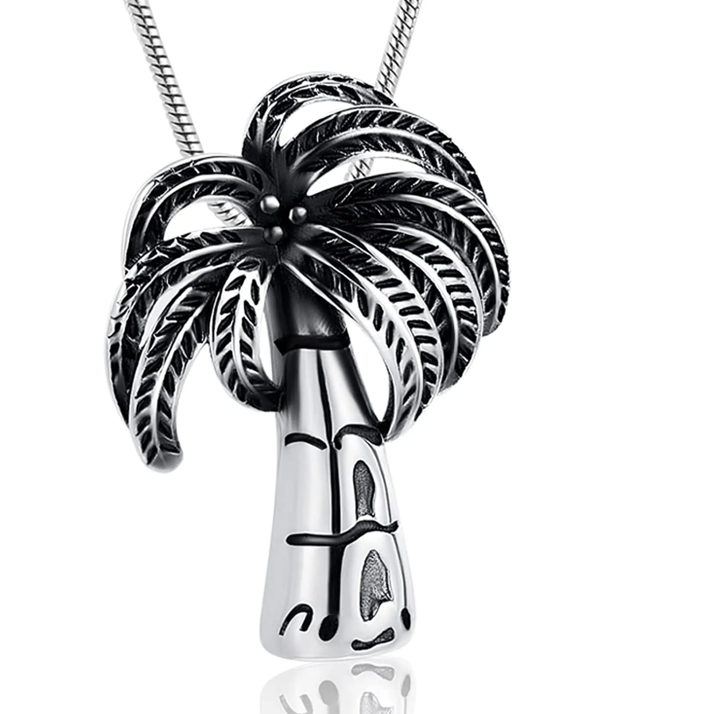 

Coconut Tree Urn Necklace for Ashes Human Pet Cremation Jewelry Keepsake Pendant Funeral Ashes Holder Memorial Gift