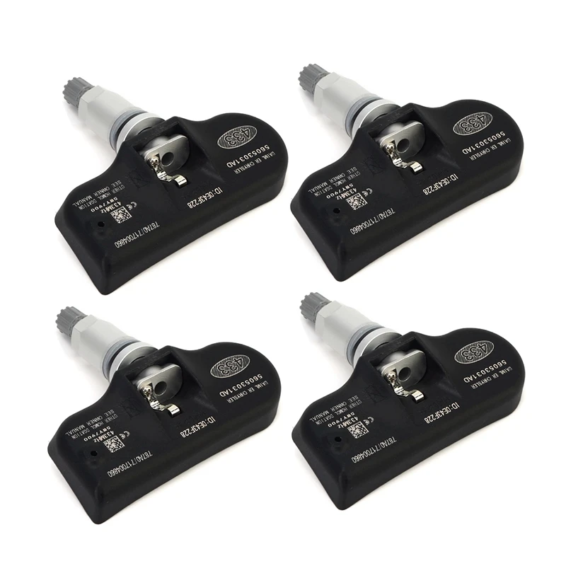 

4PCS 56053031AB 56053031AD 68001698AB 68001744AA Tire Pressure Sensor For Chrysler 200 300 Town & Country Dodge Avenger Journey