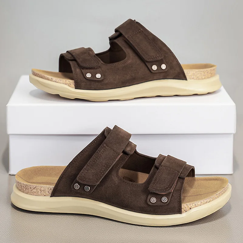 

Men's high quality Comfort Casual slippers Summer breathable lightweight outdoor beach shoes Slip on walking Daily wear slippers