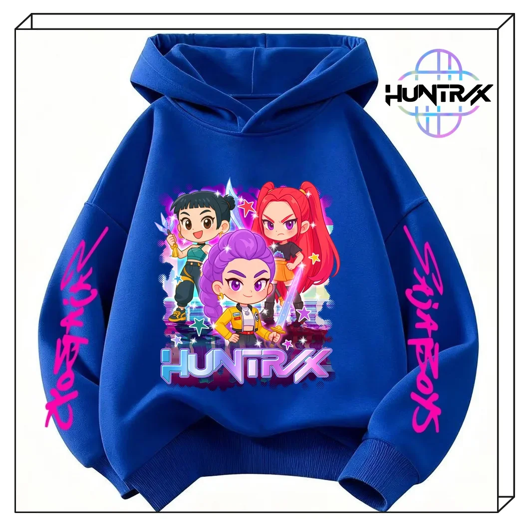 

KPop Demon Hunters Children's Sweatshirt 3-14Y Cartoon Hoodie Cosplay Kids' Wear​