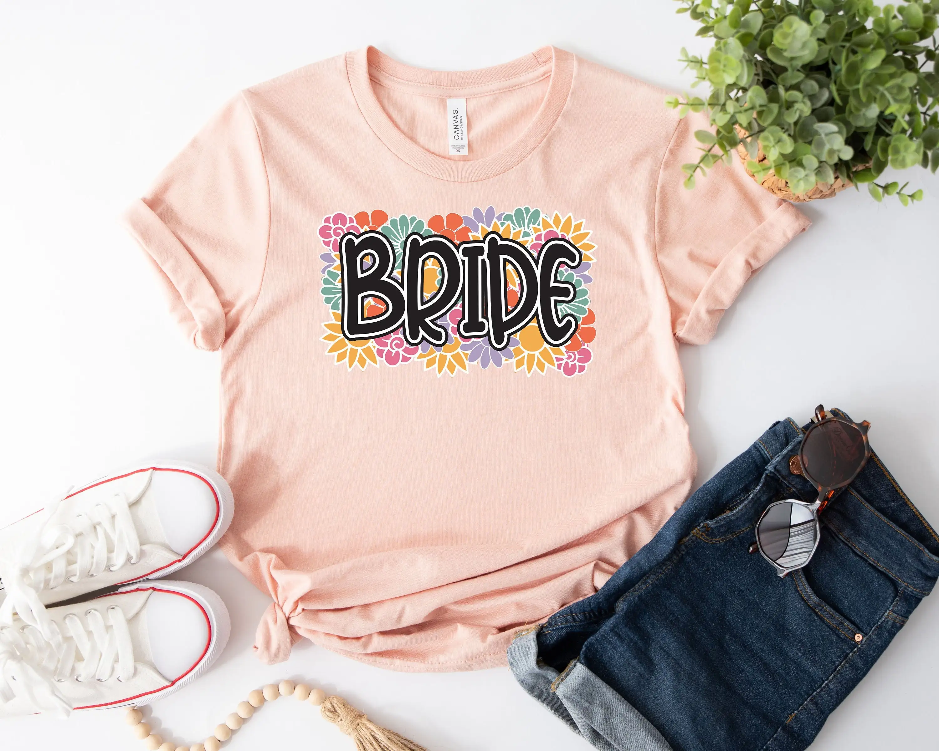 Bride T Shirt Cute Future Wedding Women Bridesmaid Bachelorette Party