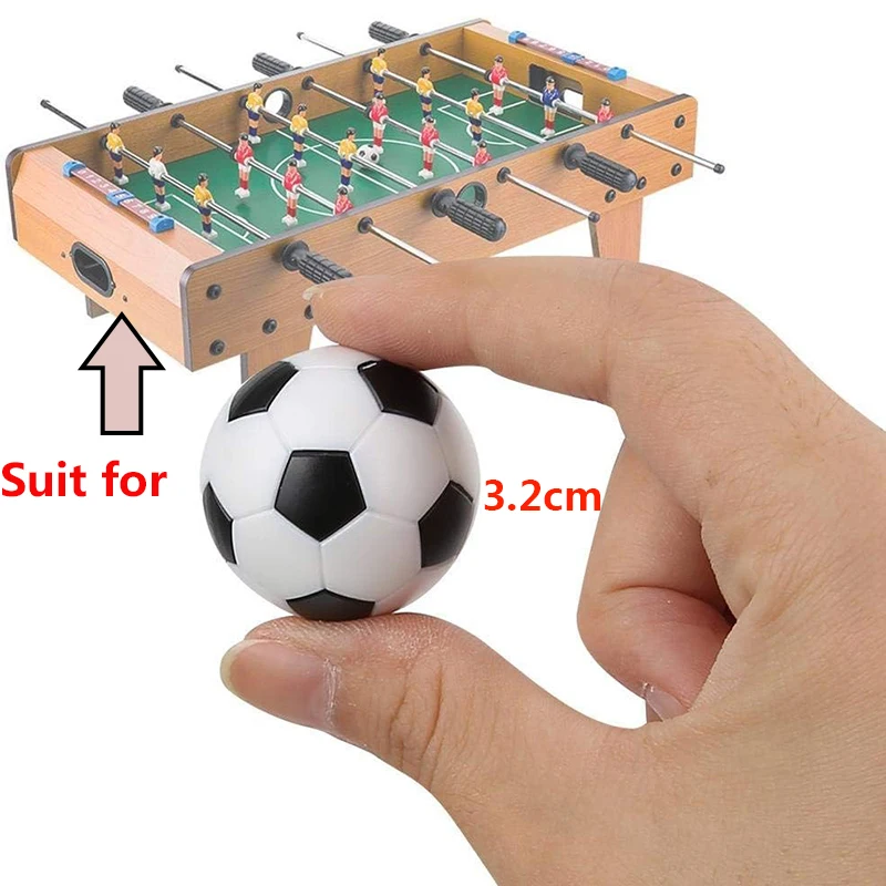 3,2 см, 6 шт./упак., настольный футбол, настольный футбол, замена игр, мини-футбольные мячи, черно-белый настольный декор, детские спортивные подарки
