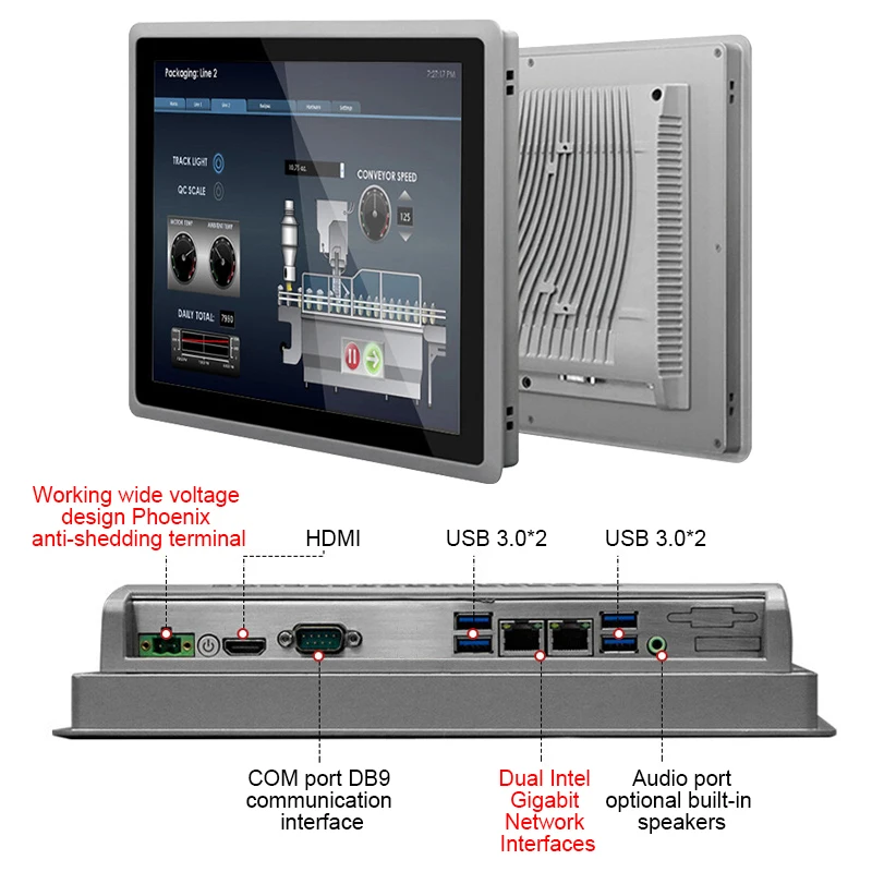 Factory Direct Sale Ip65 Waterproof Capacitive Touch Screen  10 Point Capacitive All-in-one Touch Screen Panel Pc