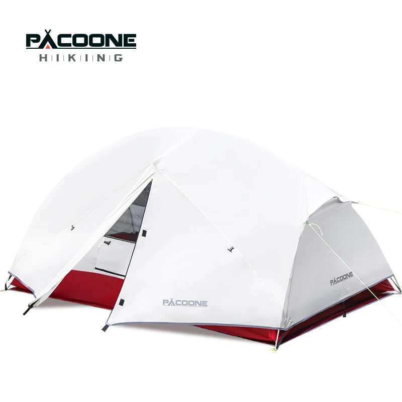 PACOONE Ultralight 20D Nylon Camping Tent Portable Backpacking Cycling Tent Waterproof Outdoor Hiking Travel Tent Beach Tent New