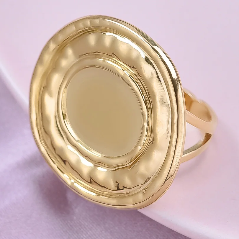 6 teile/los Vergoldet Edelstahl Basis Ringe Einstellungen DIY Blank Knuckle Ringe für Frauen Schmuck Charms Nie Verblassen Großhandel – Detail 27