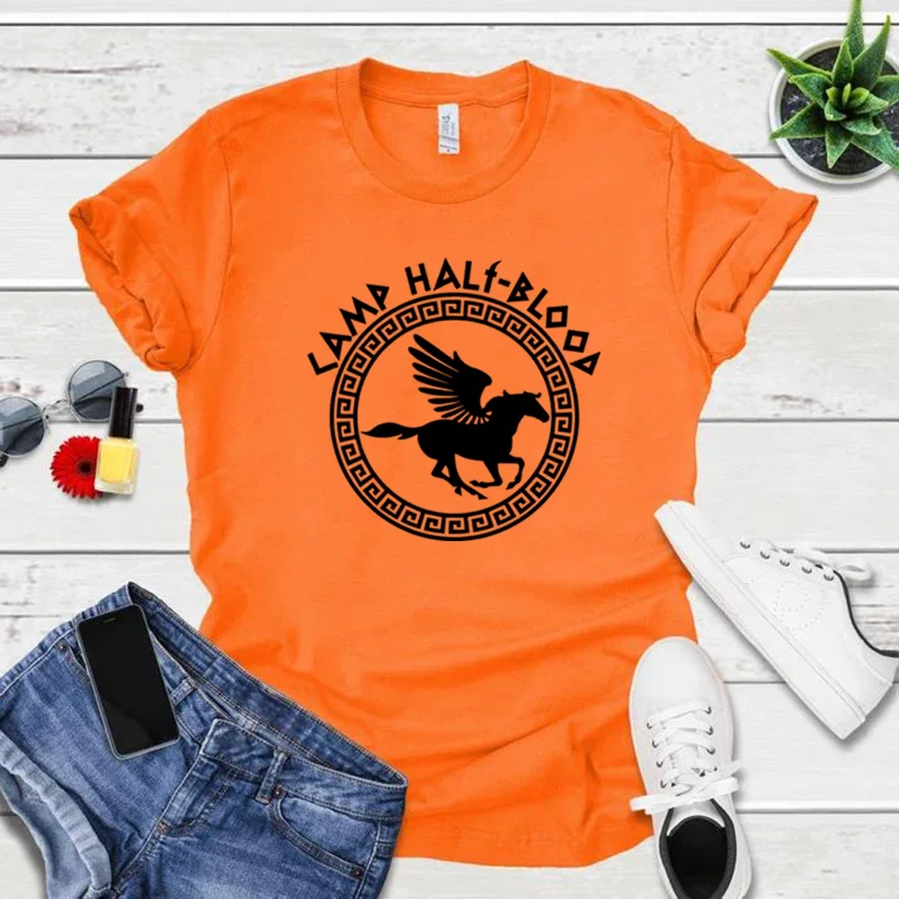 Camp Half Blood T-Shirts Herbst Training Camp Spiel T-Shirt Halloween Magisches Geschenk Percy Jackson Shirt Unisex T-Shirts Harajuku T-Shirts