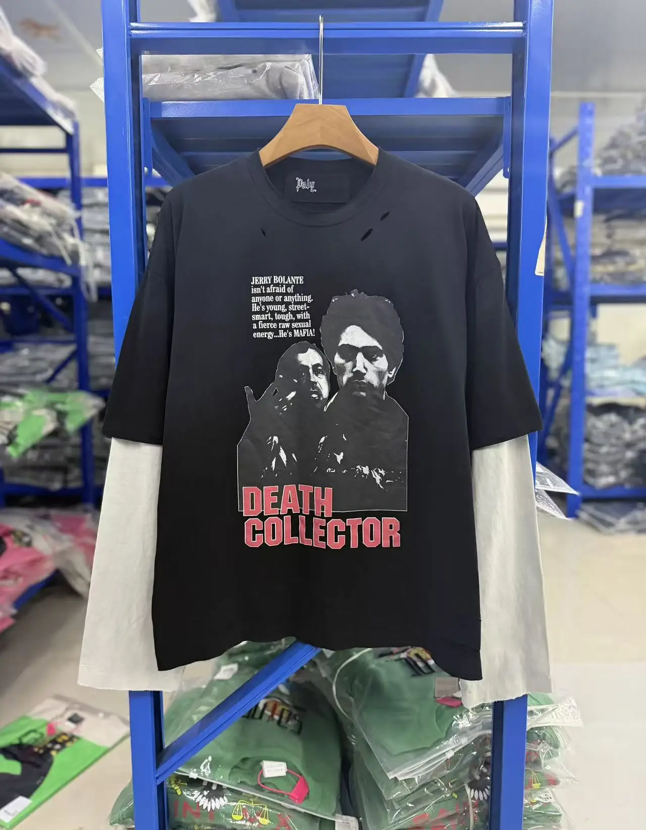 New Men paly Washed Green Ripped‌ holes T Shirts T-Shirt Hip Hop Skateboard Street Cotton T-Shirts Tee Top US size A116