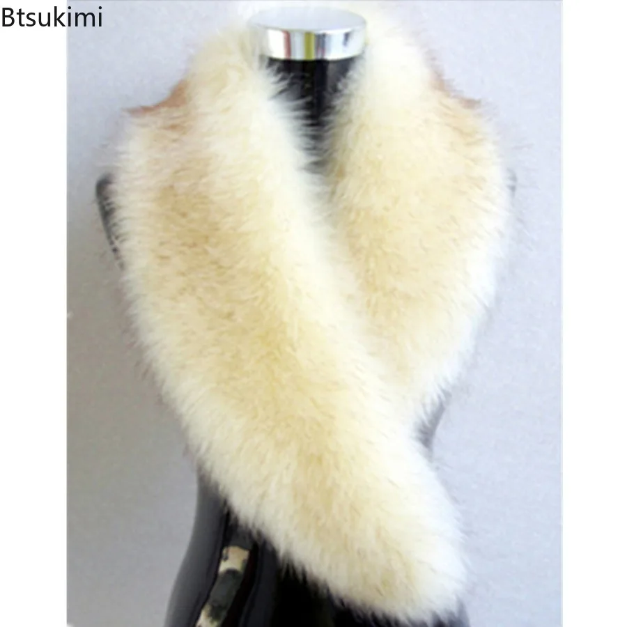 2026 الاصطناعي الثعلب الفراء وشاح للنساء شتاء دافئ فو الفراء طوق سيدة شال الصوفية سترة واقية الديكور معطف قبعة الإكسسوار #1