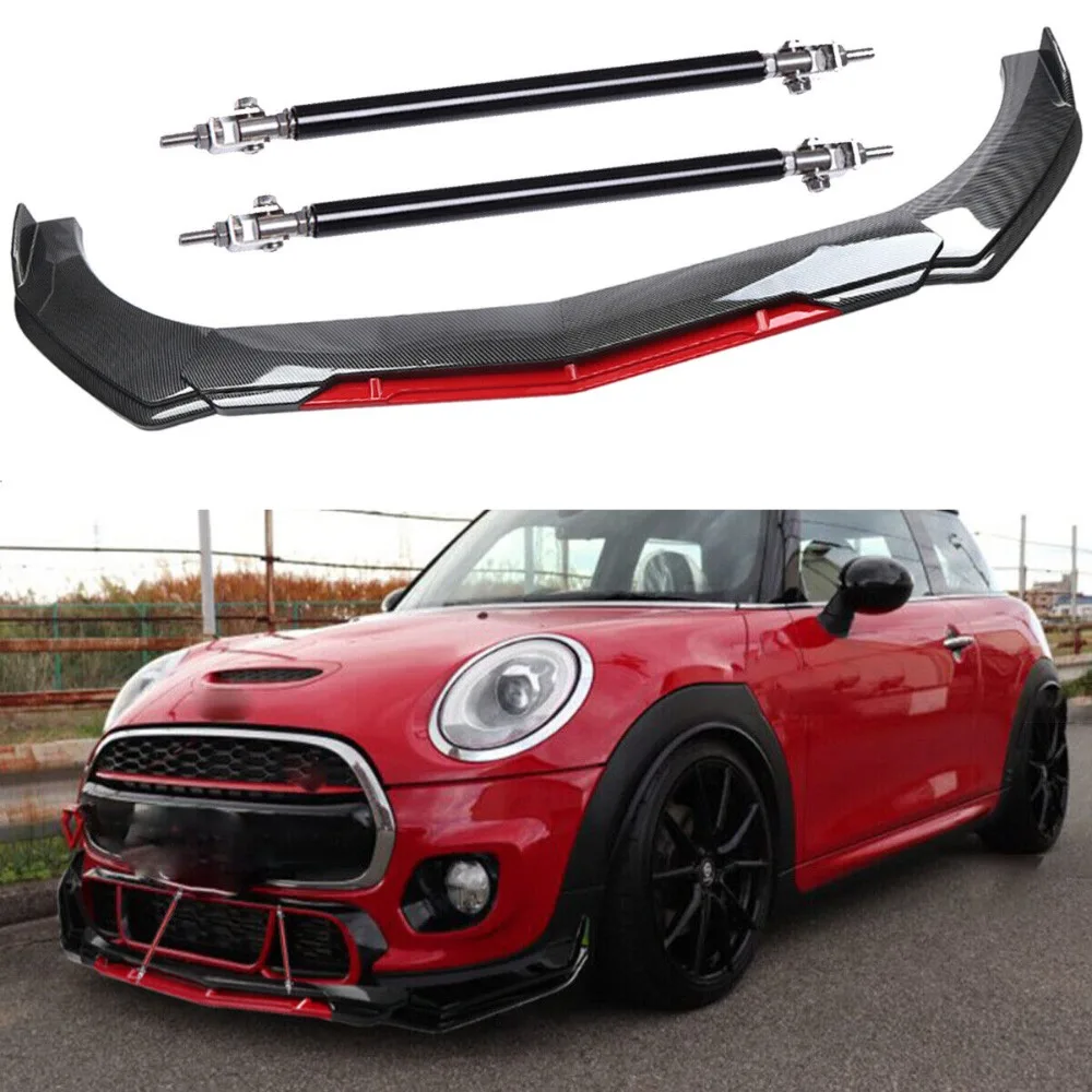 

For MINI Cooper Car Front Bumper Chin Lip Spoiler Splitters Carbon Fiber United States