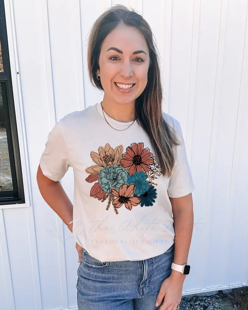 

Women's Graphic Tees Wildflower Shirt