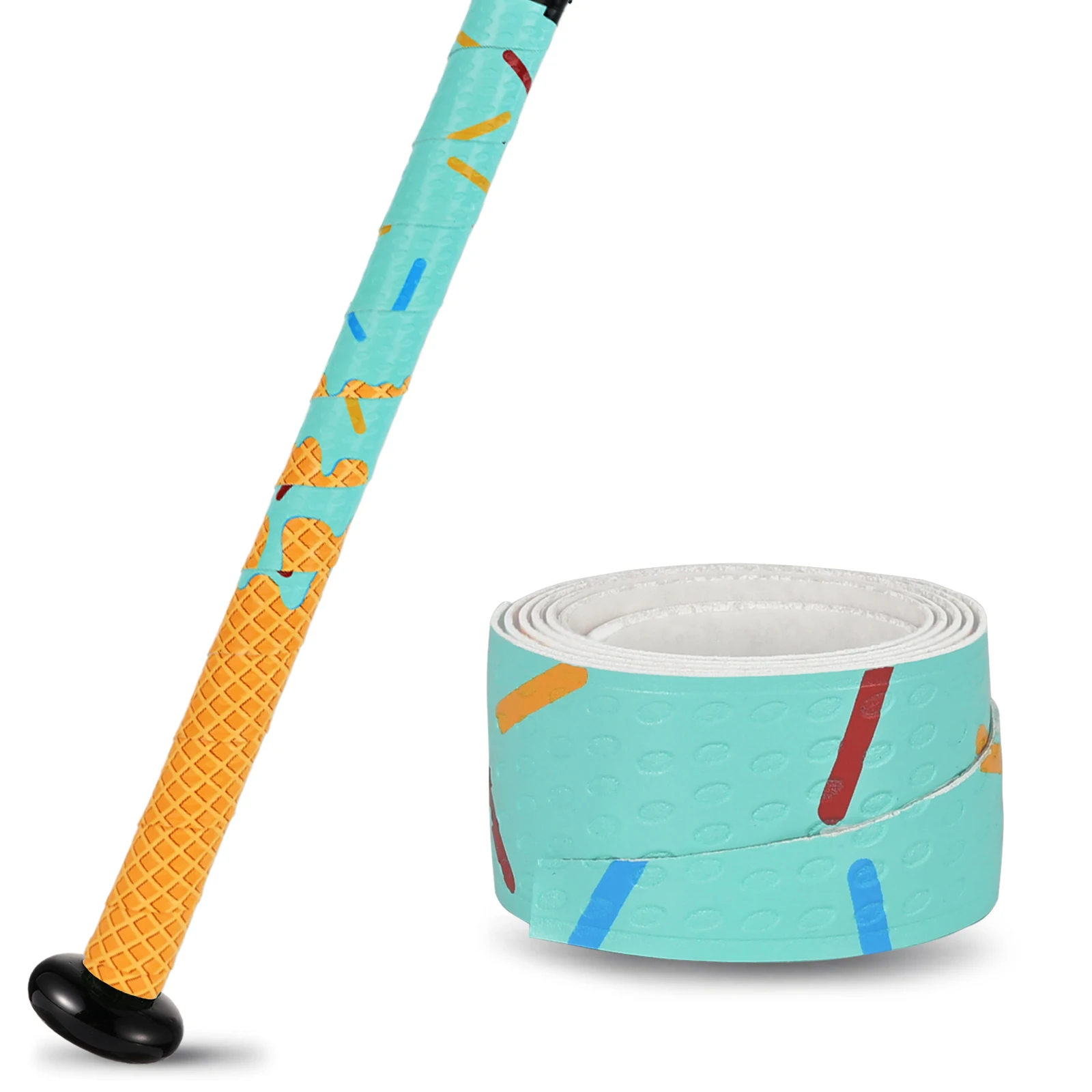 Cinta de agarre de bate para béisbol y softbol – Cinta de agarre de bate de béisbol antideslizante de 1,1 mm para rendimiento de nivel profesional – Reemplazo ideal