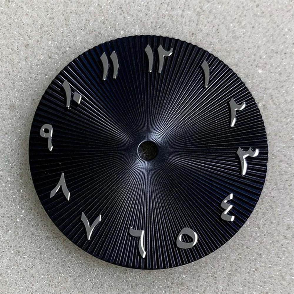 

New Arabic Numerals Silver Nails Watch Dial 28.5mm, for NH35/NH36/NH70 Movement, Arabic Dial NH35, No Luminous Watch Face