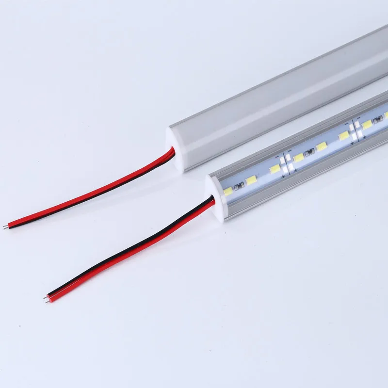 1-20pcs 0.5m DC12V V/U LED Aluminum Channel Cabinet Closett Bar Light 5730 36Leds Profile Aluminum Led Hard Strip Linear Lights