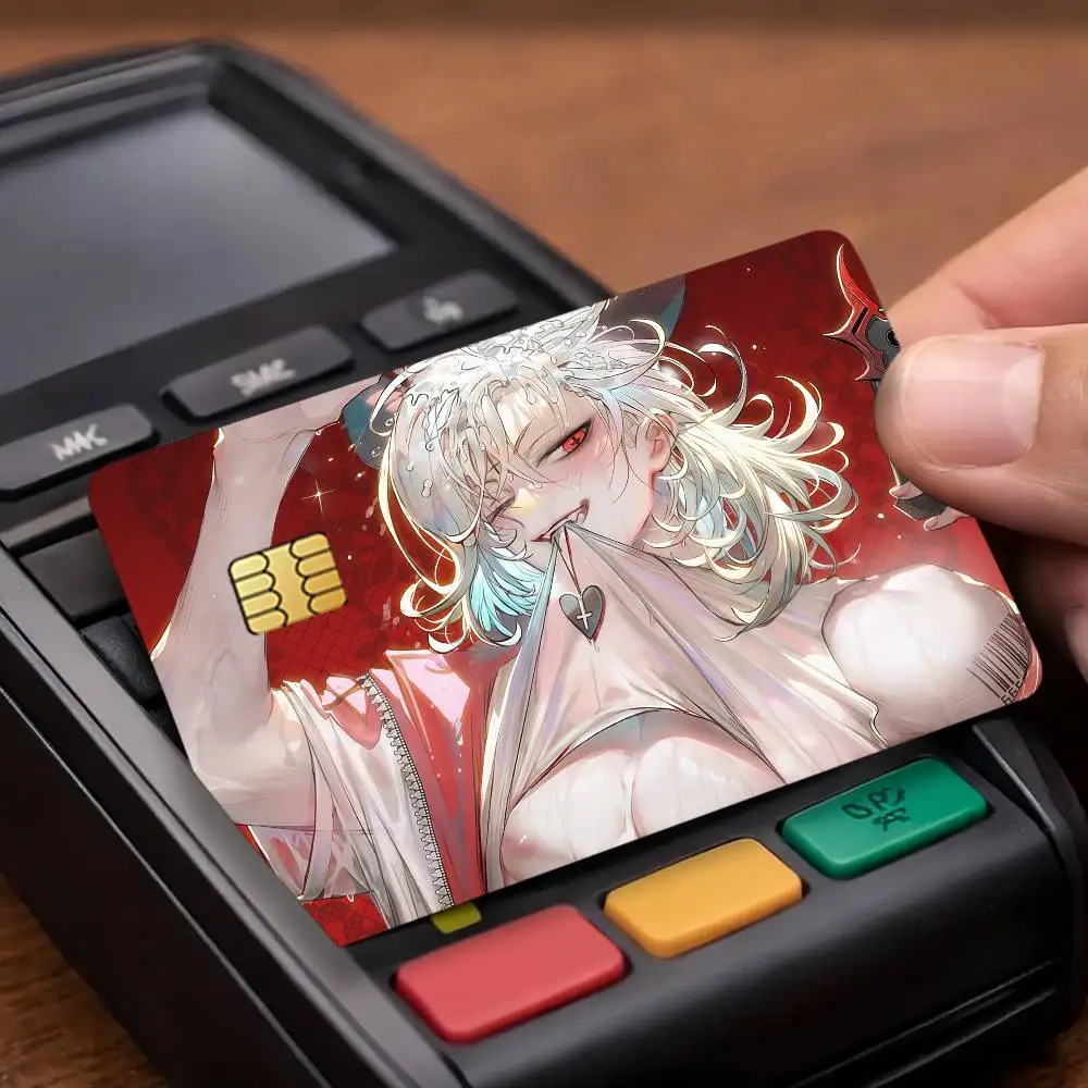 Game What in Hell is Bad Credit Card Public Transportation Cards Protective Sticker Waterproof Card Face Decoration 4PCS