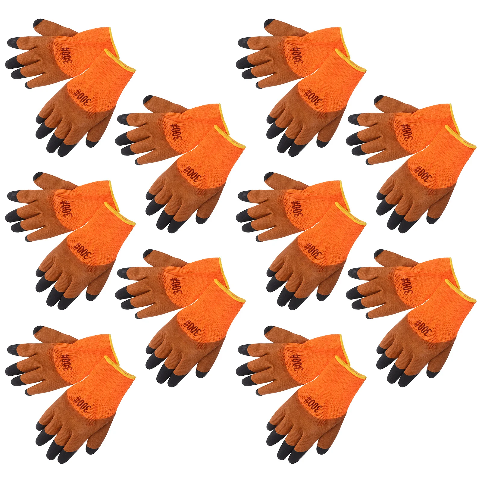 10 أزواج من قفازات العمل المعزولة للرجال قفازات البناء الحرارية الدافئة مع قبضة النخيل المضادة للانزلاق للسلامة في الطقس البارد