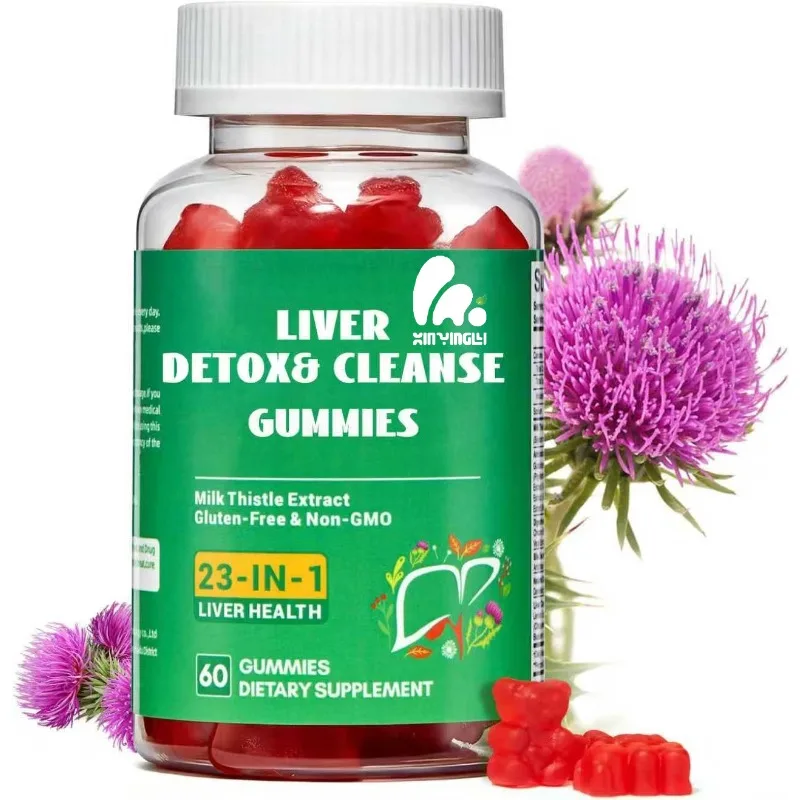 

Liver Purification and Repair Soft Candy Contains 60 soft candies of milk thistle, turmeric, dandelion root, and Korean thistle