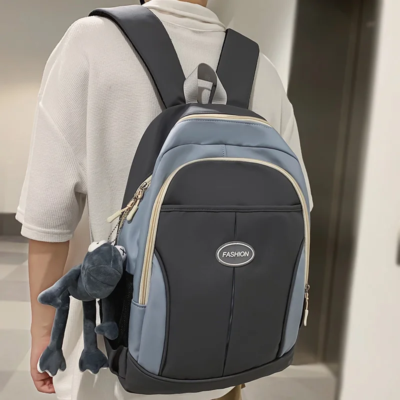 

Male High Capacity Women Waterproof Lady Laptop College Backpack Female Men Travel Book Bag Fashion Girl Boy Leisure School Bags