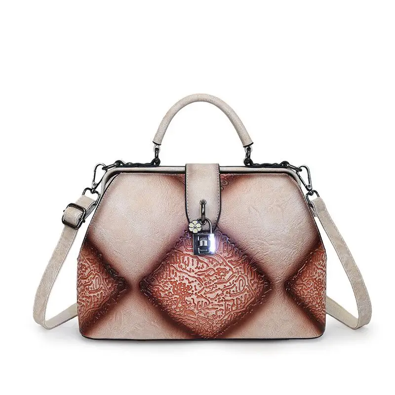 Light Luxury Retro Ethnic Bag Women' New Casual Original Design Portable Shoulder Oblique Span Bag Exquisite Simple Casual Trend
