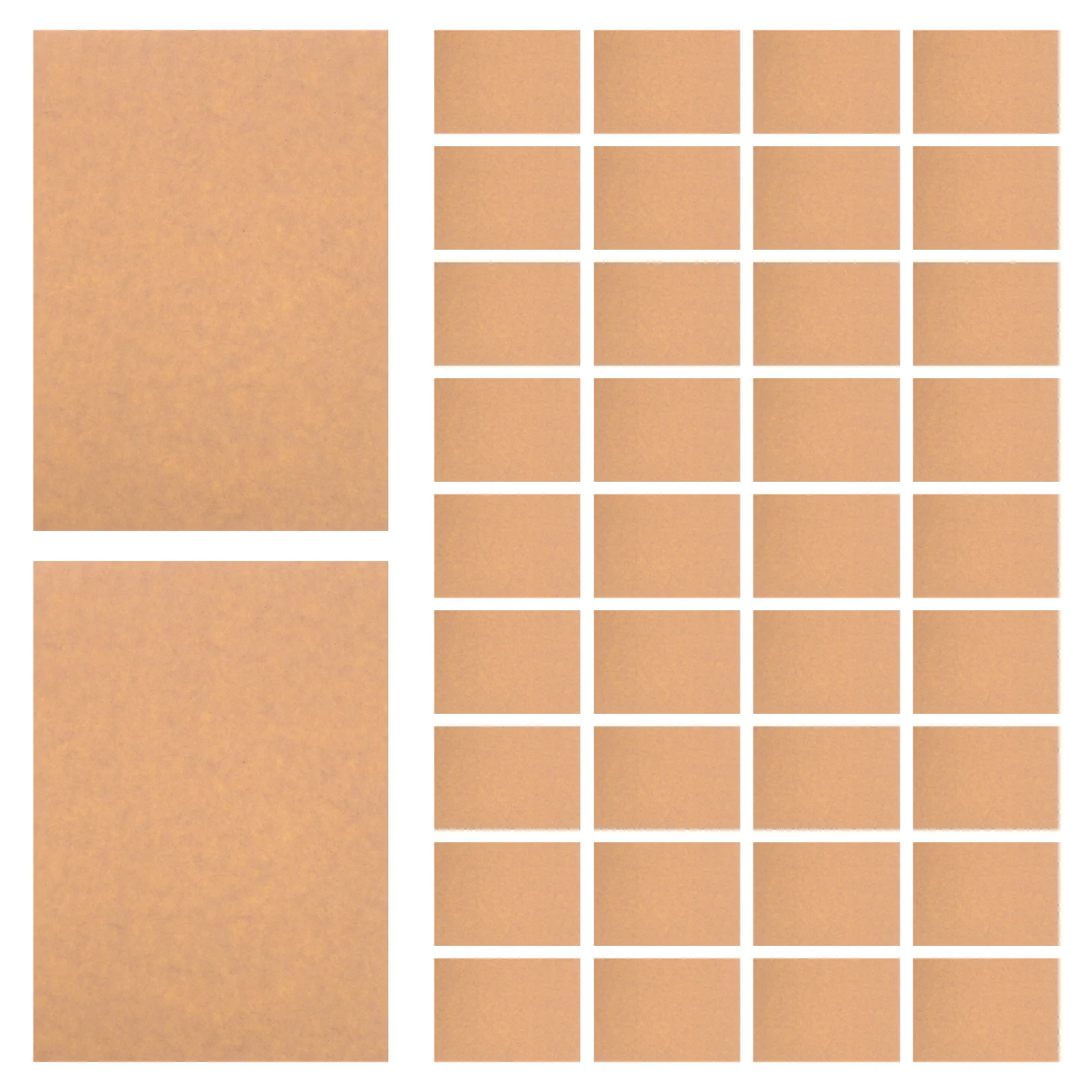 50 枚 A4 印刷可能なクラフト紙ステッカー自己粘着シートオフィス学校組織印刷ステッカー用