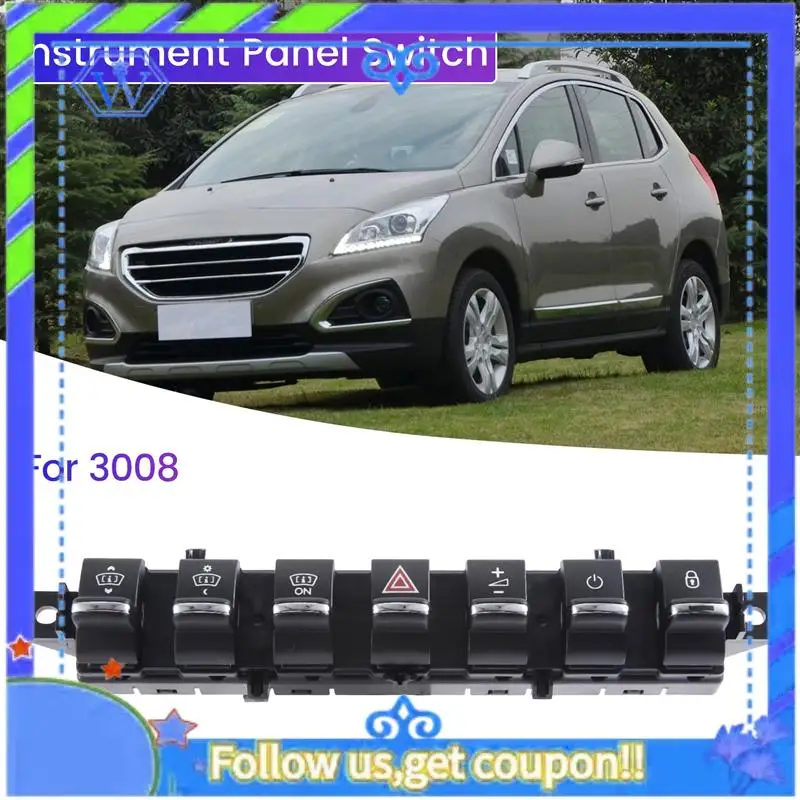 

M46K-For 3008 Flight Key Instrument Panel Switch Emergency Light Button Air Outlet Piano Key Multifunction Key Replaceme
