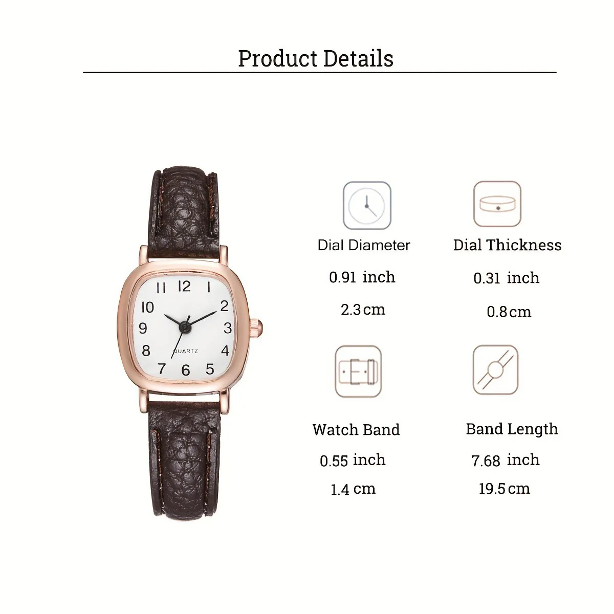 Square Belt Literary Retro Women's Watch Korean Fashion Quartz Watches Versatile Korean Daily Wristwatches Simple Luxury Reloj