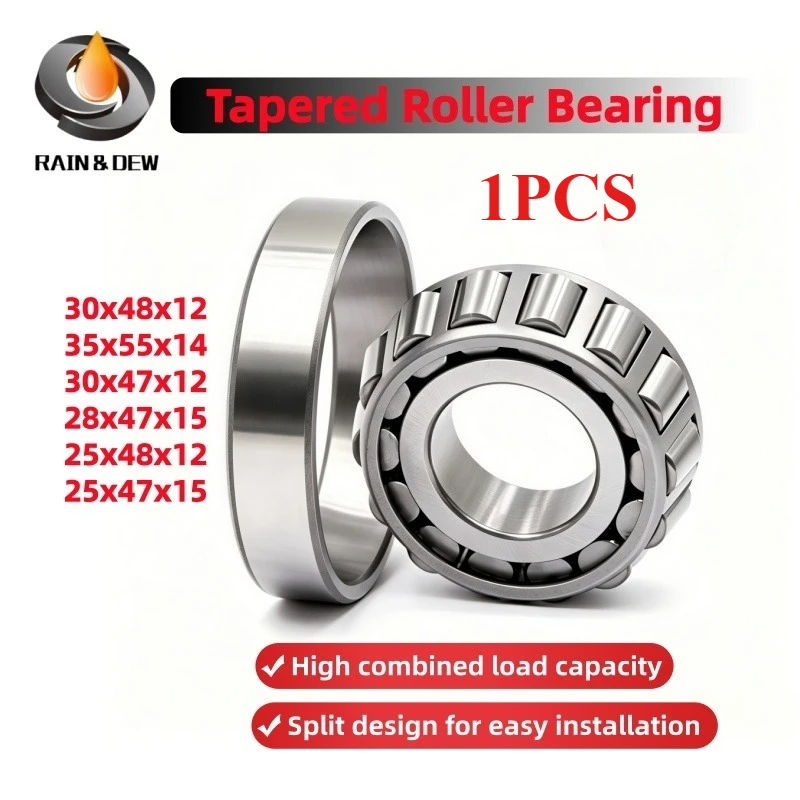 1P Tapered Roller Bearing 254812 25x48x12mm Split Structure 304812 32907 32906 254715 for Motorcycles and Agricultural Machinery