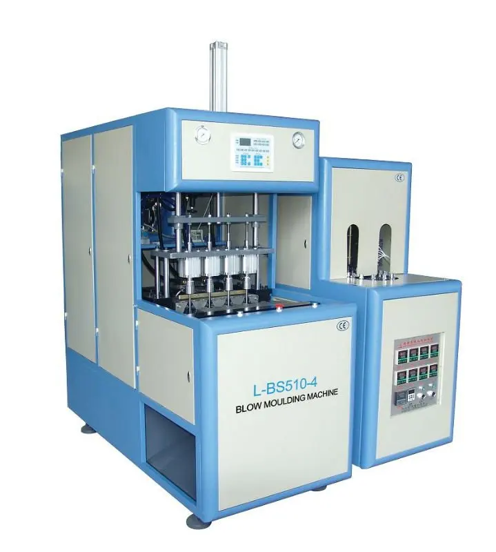 High Efficiency 4-Cavity Semi-automatic PET Bottle Blowing Machine Industrial Plastic Container Making Equipment Customized