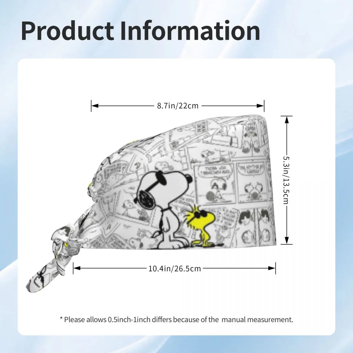 カスタムレトロS-スヌーピー作業帽手術帽男女兼用コミックデザイン映画手術室キャップ看護帽ラボワークスハット
