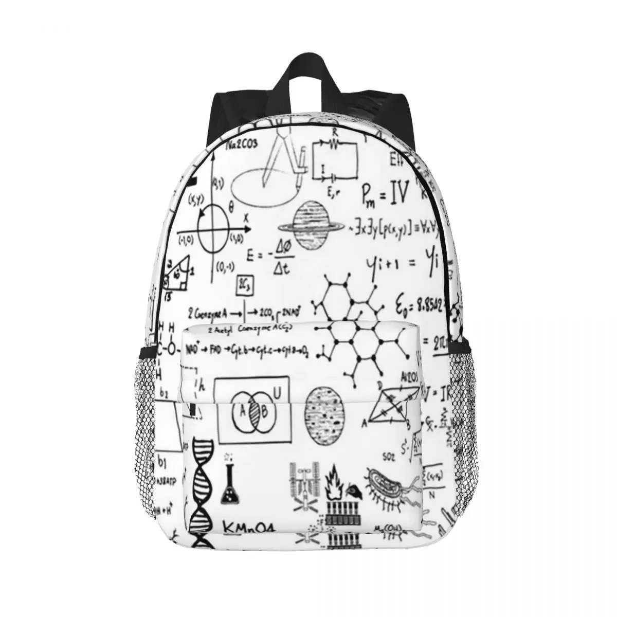 Cadeau drôle de science de la chimie pour les amateurs de science, sacs à dos pour adolescents, cartable de dessin animé pour étudiants, sacs d'école, sac à dos initié