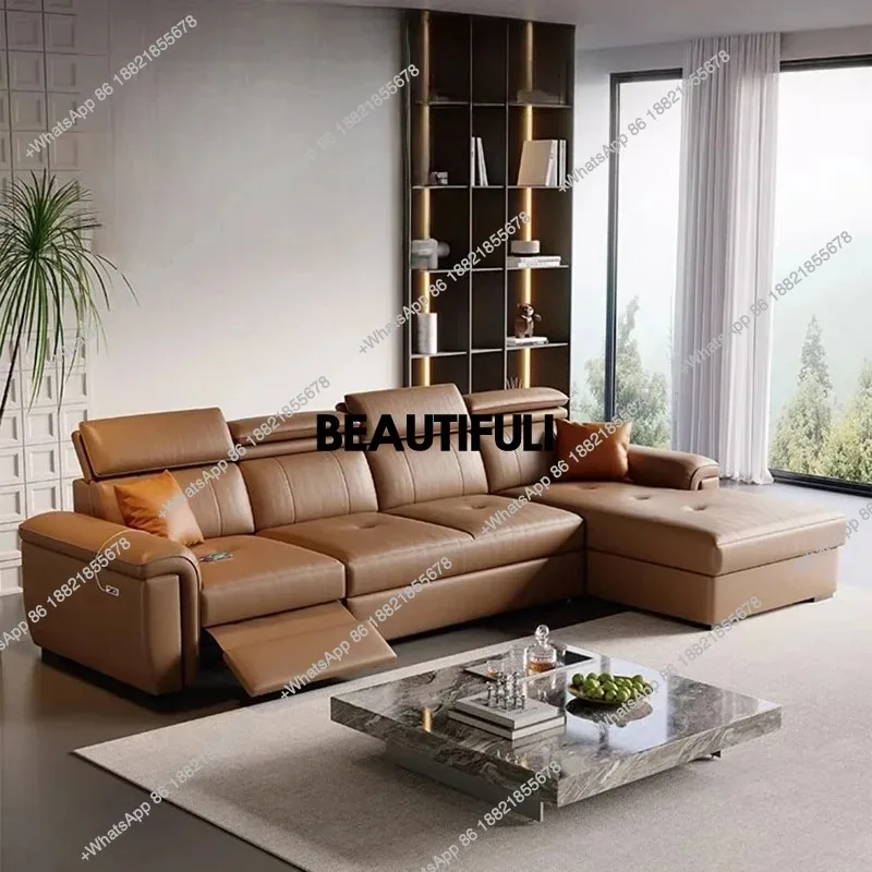 

R Large Brown Living Room Sofa Back Support Design Recliner Lounges Living Room Sofas Luxury Nordic Divano Adhd Home Furniture